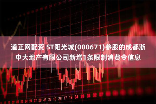道正网配资 ST阳光城(000671)参股的成都浙中大地产有限公司新增1条限制消费令信息